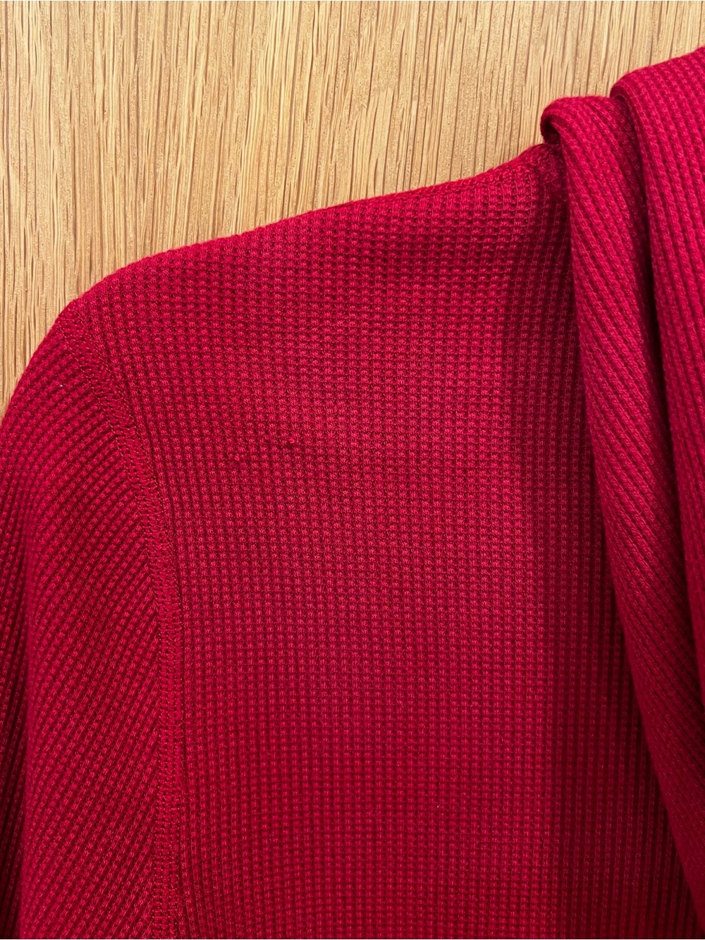 Vuori Waffle Full Zip Hoodie Sweatshirt Dark Red Size Small Active Athleisure - Picture 5 of 6